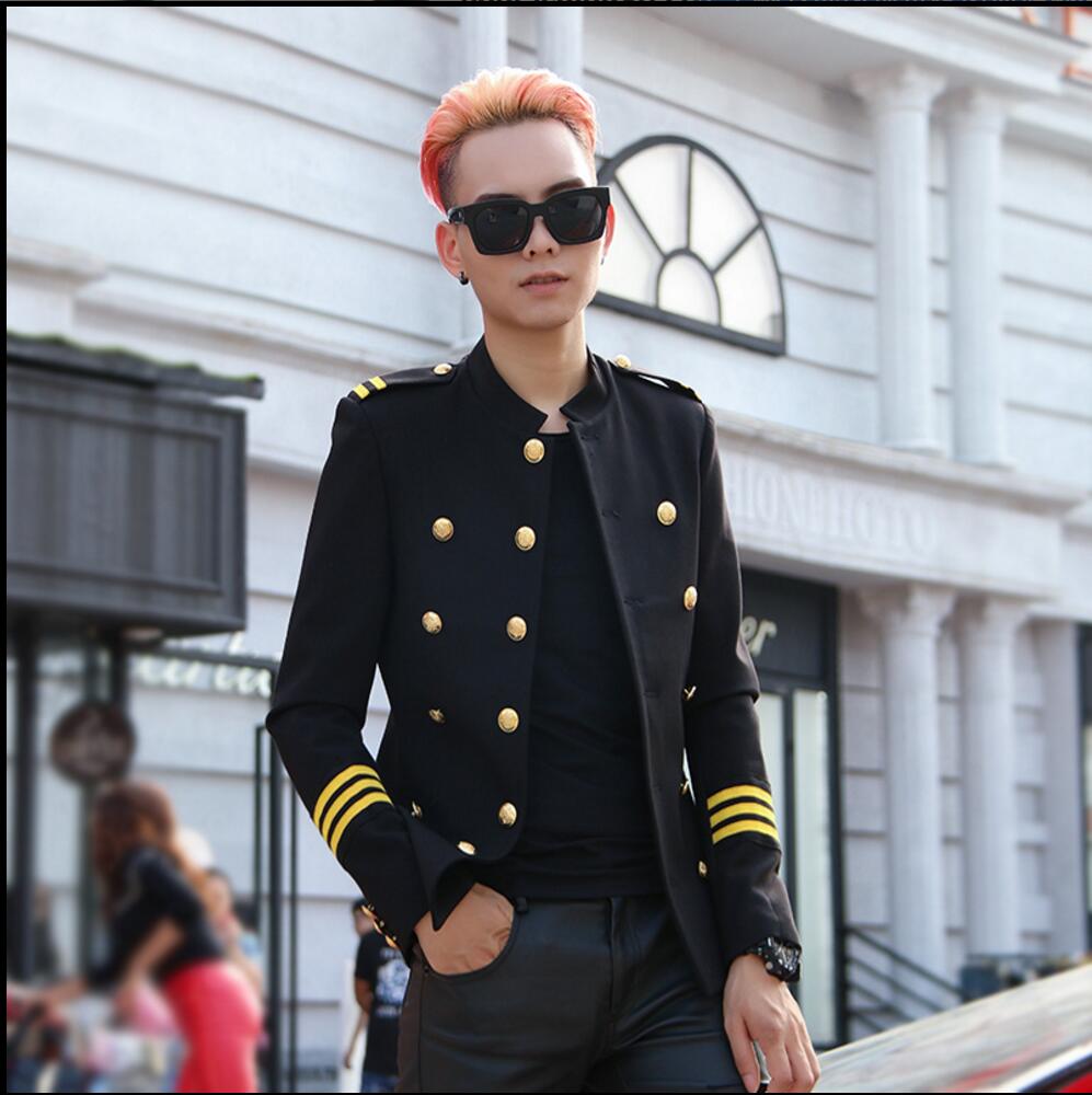 M-3xl 캐주얼 정장 재킷 남자 슬림 한국어 버전 솔리드 컬러 트리플 beasted 청소년 작은 블레 이저 코트 가수 무대 의상